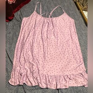 Purple polka dot nightgown